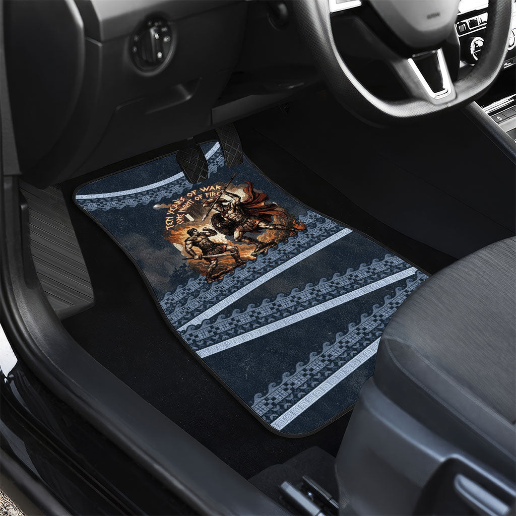 Trojan War Glory Outlives Warrior Car Mats Spartan Achilles Warrior Battle Greek