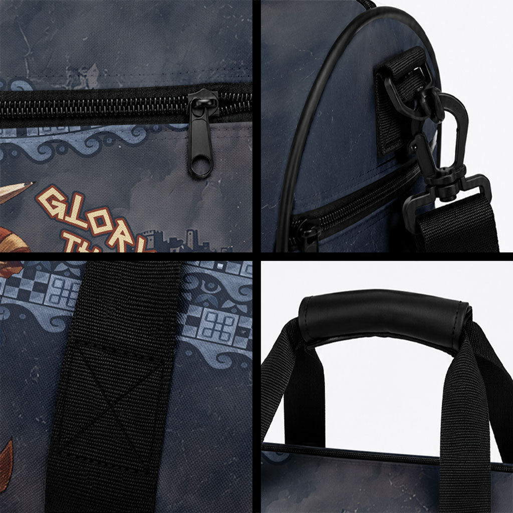 Trojan War Glory Outlives Warrior Duffle Bag Spartan Achilles Warrior Battle Greek