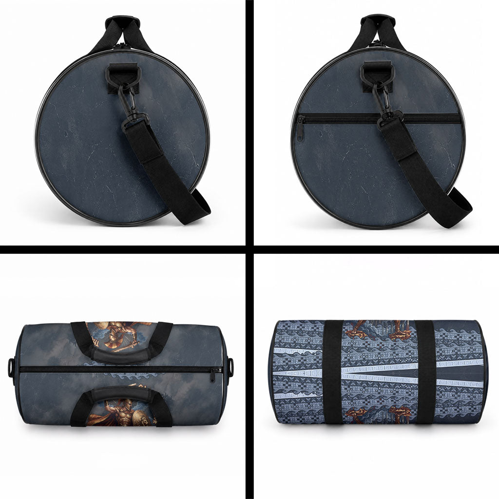Trojan War Glory Outlives Warrior Duffle Bag Spartan Achilles Warrior Battle Greek
