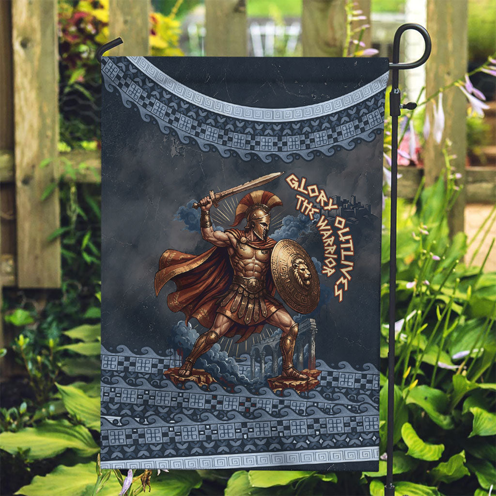 Trojan War Glory Outlives Warrior Garden Flag Spartan Achilles Warrior Battle Greek