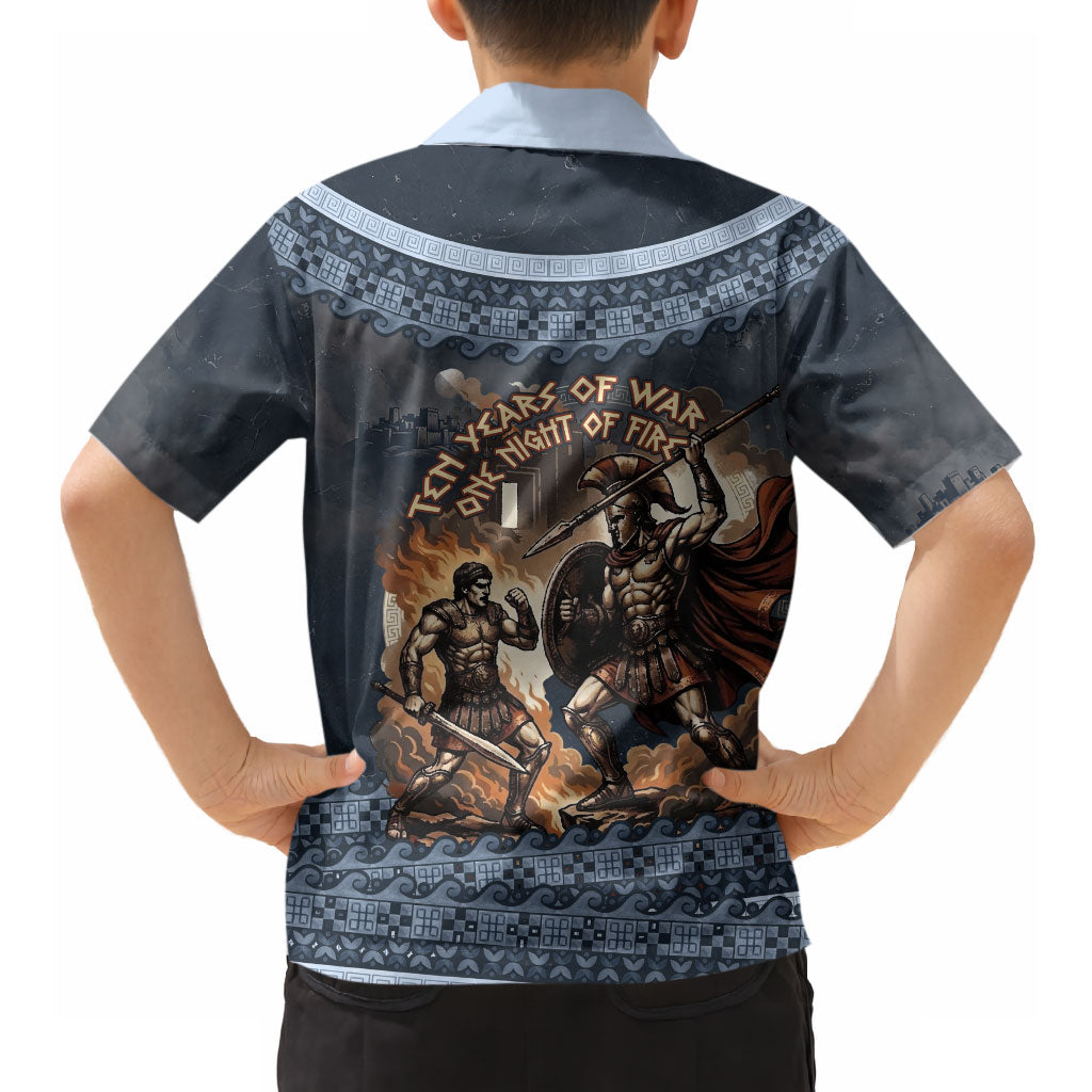Trojan War Glory Outlives Warrior Hawaiian Shirt Spartan Achilles Warrior Battle Greek