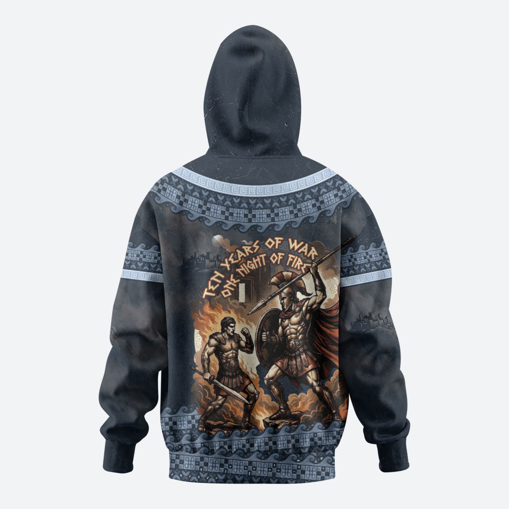 Trojan War Glory Outlives Warrior Hoodie Spartan Achilles Warrior Battle Greek
