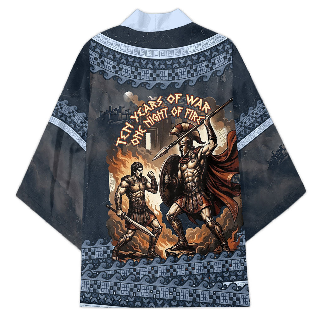 Trojan War Glory Outlives Warrior Kimono Spartan Achilles Warrior Battle Greek