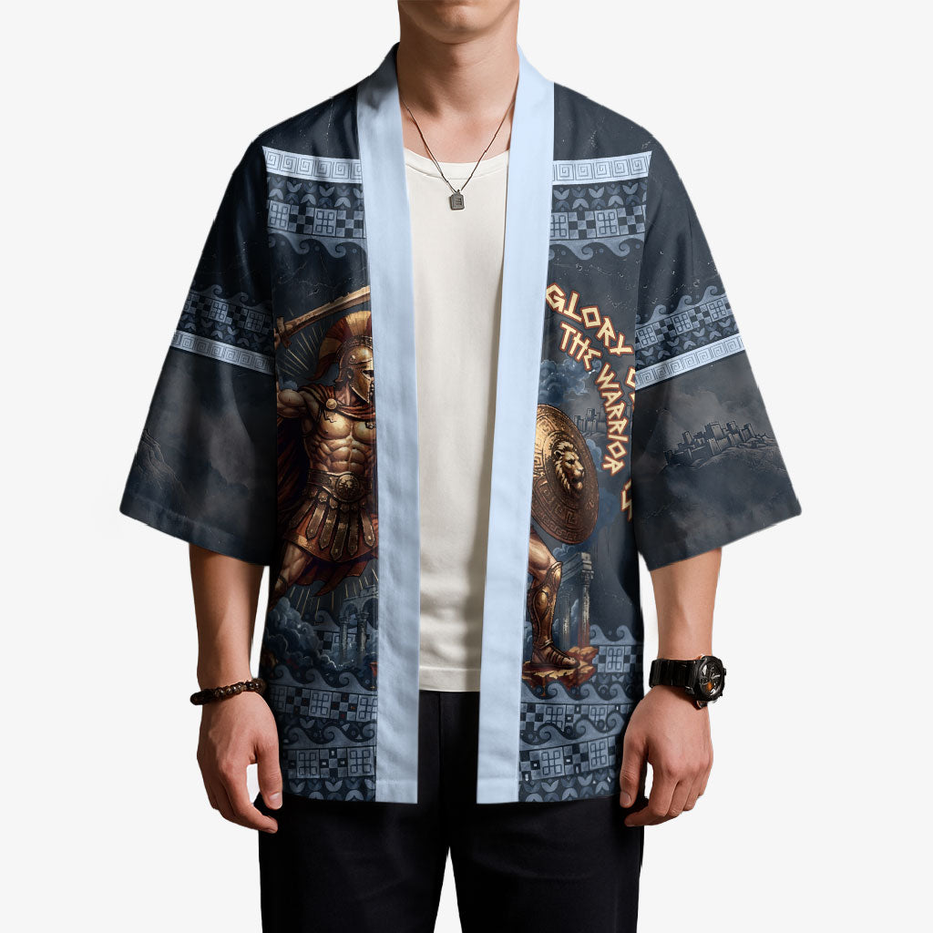 Trojan War Glory Outlives Warrior Kimono Spartan Achilles Warrior Battle Greek