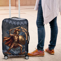 Trojan War Glory Outlives Warrior Luggage Cover Spartan Achilles Warrior Battle Greek