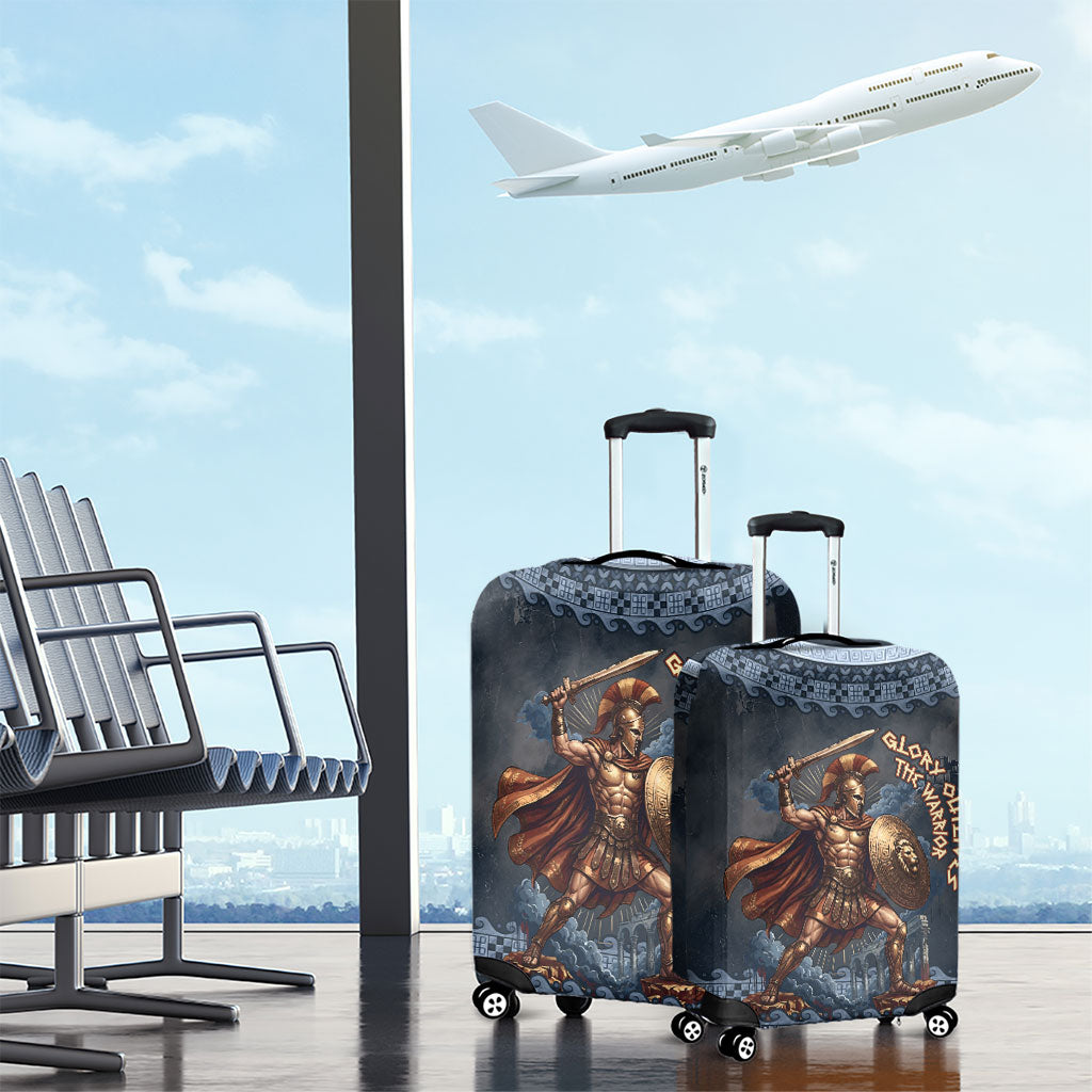 Trojan War Glory Outlives Warrior Luggage Cover Spartan Achilles Warrior Battle Greek