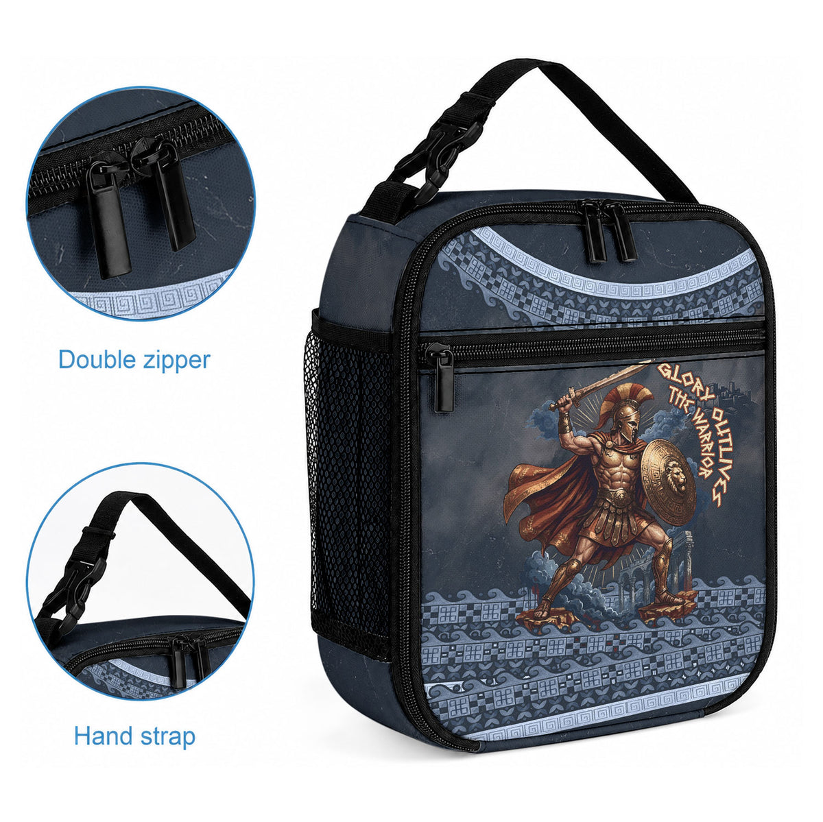 Trojan War Glory Outlives Warrior Lunch Bag Spartan Achilles Warrior Battle Greek