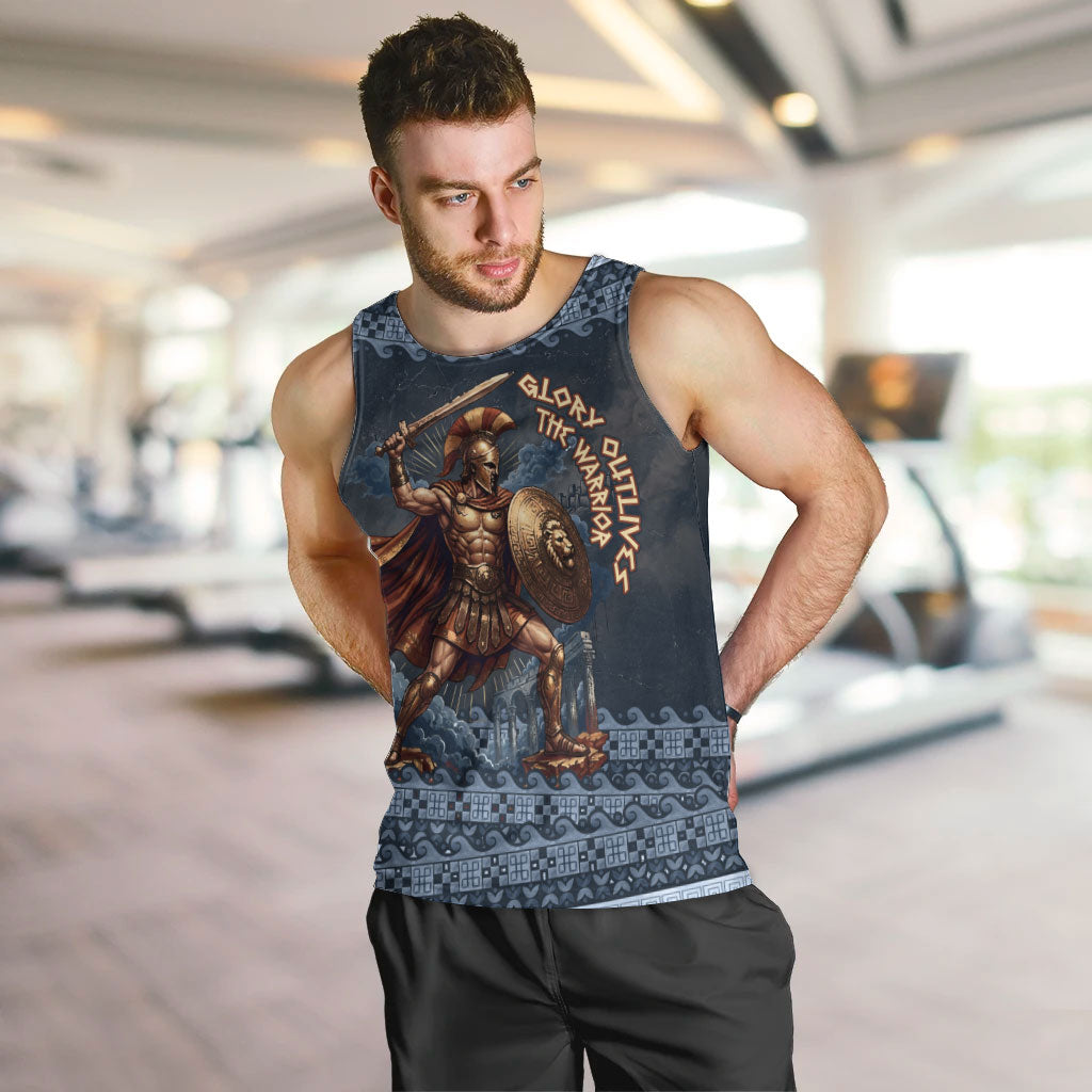 Trojan War Glory Outlives Warrior Men Tank Top Spartan Achilles Warrior Battle Greek