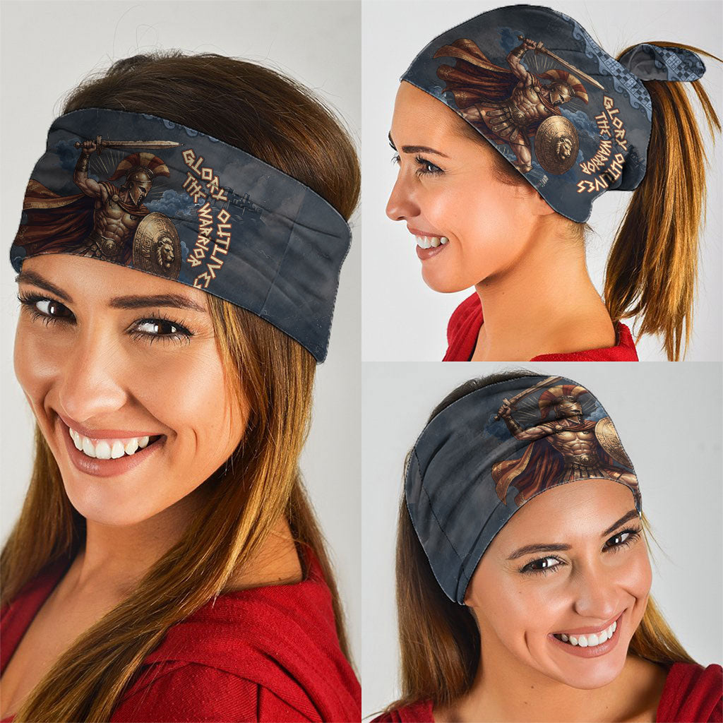 Trojan War Glory Outlives Warrior Neck Gaiter Spartan Achilles Warrior Battle Greek