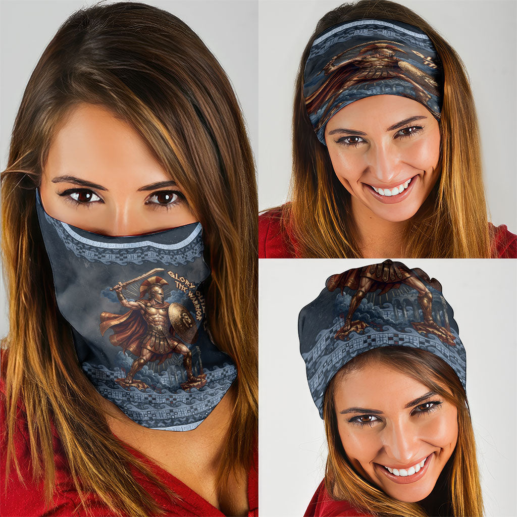 Trojan War Glory Outlives Warrior Neck Gaiter Spartan Achilles Warrior Battle Greek