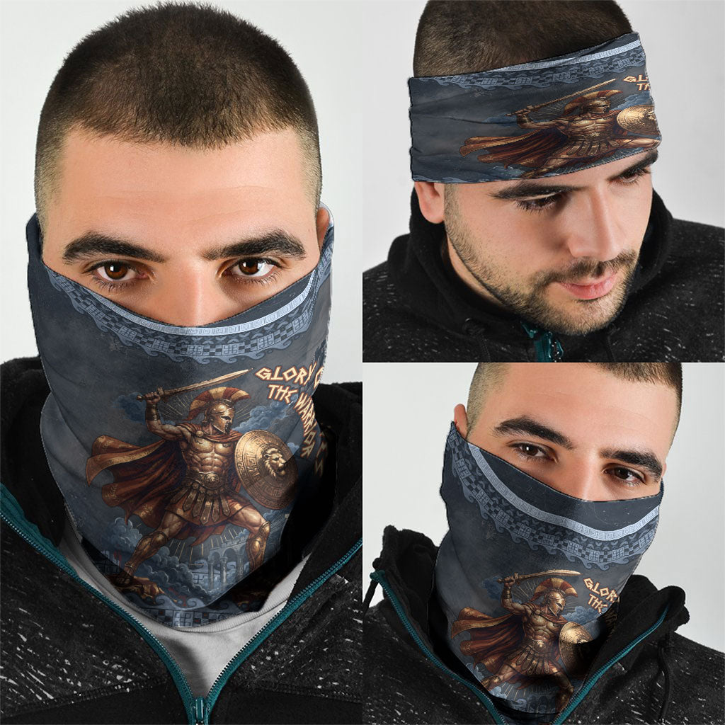 Trojan War Glory Outlives Warrior Neck Gaiter Spartan Achilles Warrior Battle Greek