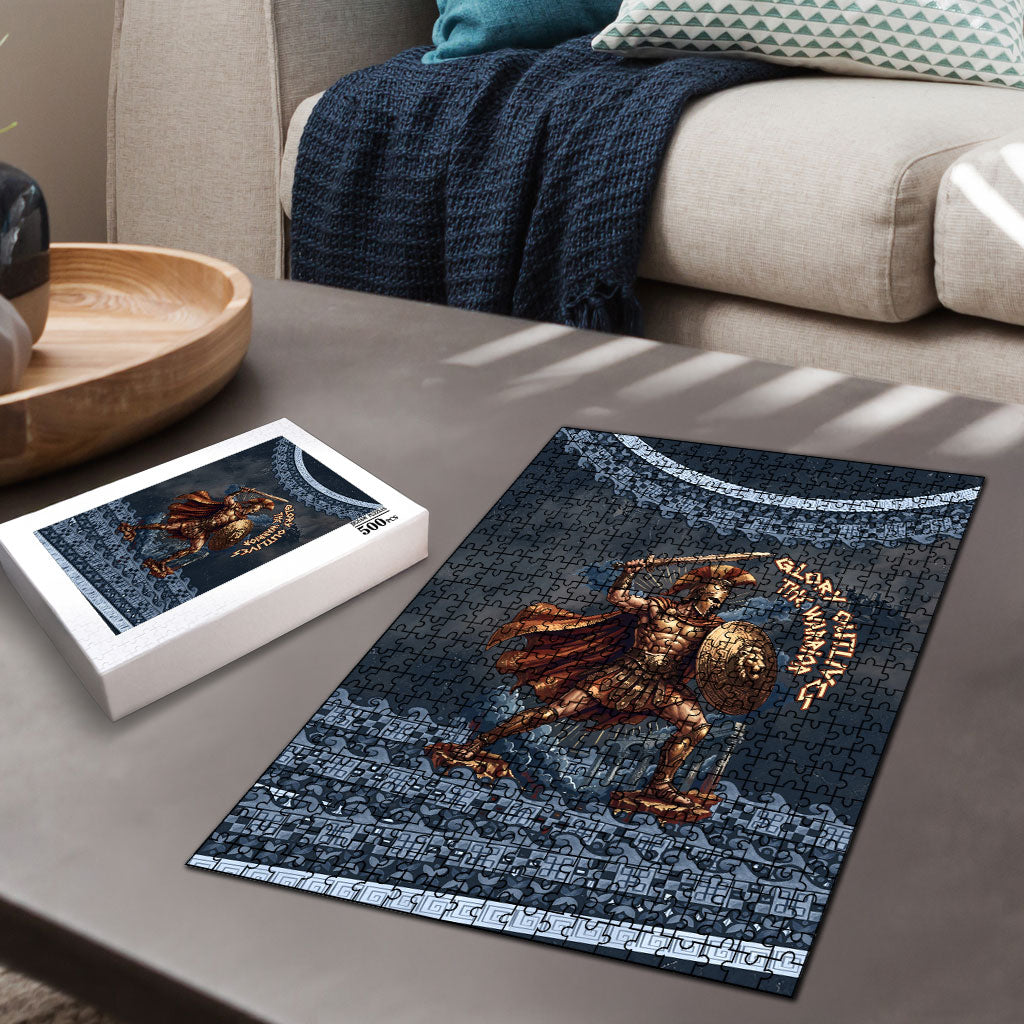 Trojan War Glory Outlives Warrior Puzzle Spartan Achilles Warrior Battle Greek