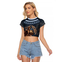 Trojan War Glory Outlives Warrior Raglan Cropped T Shirt Spartan Achilles Warrior Battle Greek