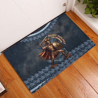 Trojan War Glory Outlives Warrior Rubber Doormat Spartan Achilles Warrior Battle Greek