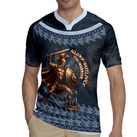 Trojan War Glory Outlives Warrior Rugby Jersey Spartan Achilles Warrior Battle Greek