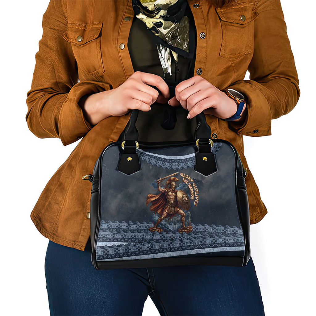 Trojan War Glory Outlives Warrior Shoulder Handbag Spartan Achilles Warrior Battle Greek