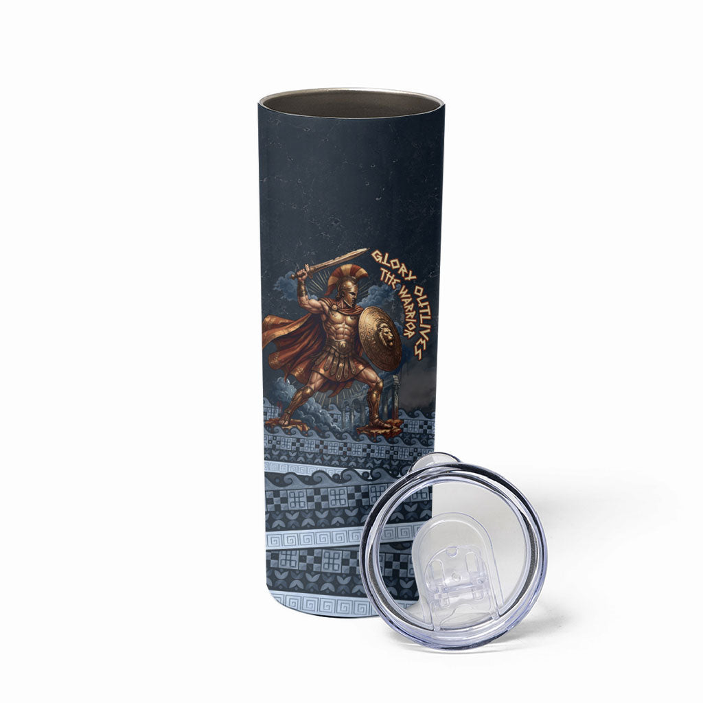 Trojan War Glory Outlives Warrior Skinny Tumbler Spartan Achilles Warrior Battle Greek