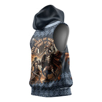 Trojan War Glory Outlives Warrior Sleeveless Hoodie Spartan Achilles Warrior Battle Greek