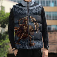 Trojan War Glory Outlives Warrior Sleeveless Puffer Jacket Spartan Achilles Warrior Battle Greek