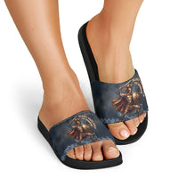 Trojan War Glory Outlives Warrior Slide Sandals Spartan Achilles Warrior Battle Greek