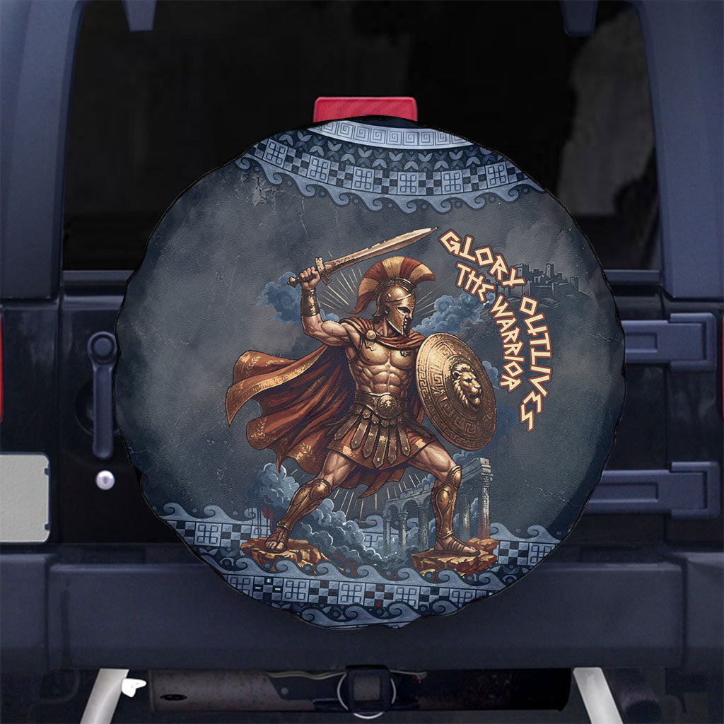 Trojan War Glory Outlives Warrior Spare Tire Cover Spartan Achilles Warrior Battle Greek