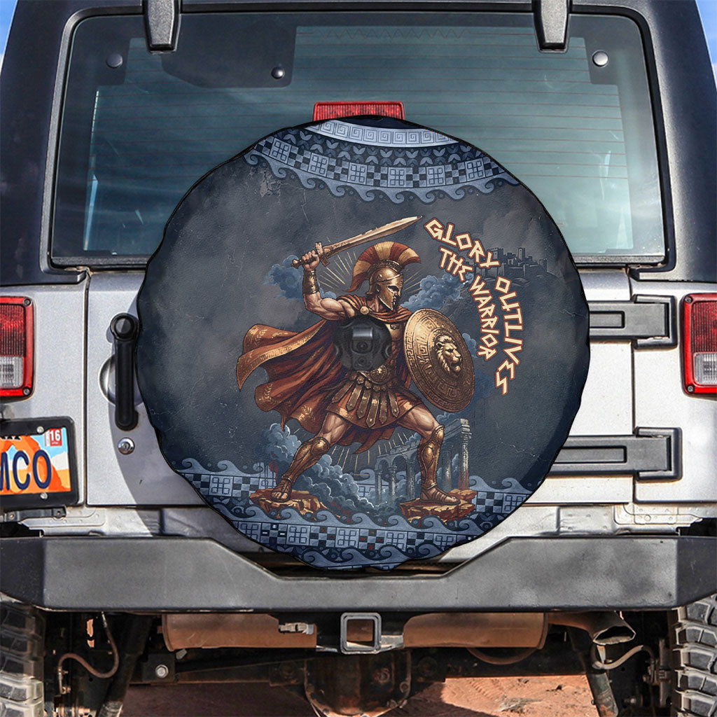 Trojan War Glory Outlives Warrior Spare Tire Cover Spartan Achilles Warrior Battle Greek