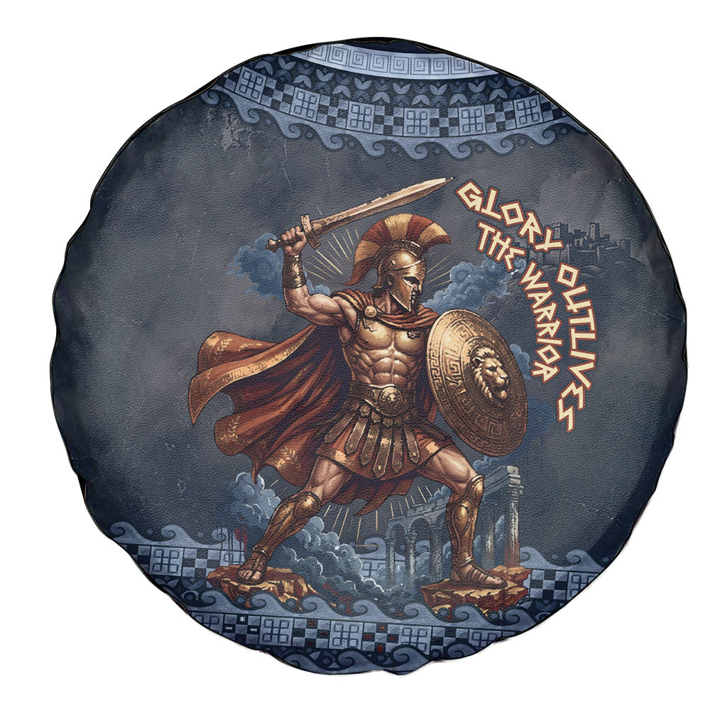 Trojan War Glory Outlives Warrior Spare Tire Cover Spartan Achilles Warrior Battle Greek