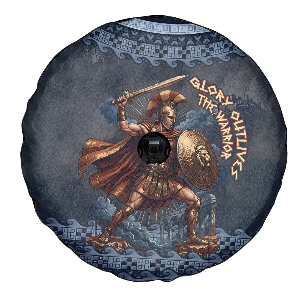 Trojan War Glory Outlives Warrior Spare Tire Cover Spartan Achilles Warrior Battle Greek