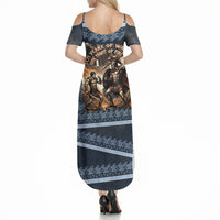 Trojan War Glory Outlives Warrior Summer Maxi Dress Spartan Achilles Warrior Battle Greek