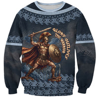 Trojan War Glory Outlives Warrior Sweatshirt Spartan Achilles Warrior Battle Greek