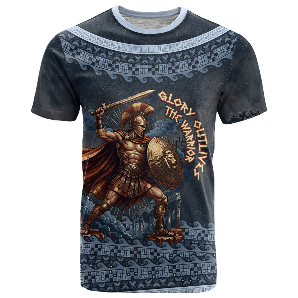 Trojan War Glory Outlives Warrior T Shirt Spartan Achilles Warrior Battle Greek