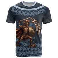 Trojan War Glory Outlives Warrior T Shirt Spartan Achilles Warrior Battle Greek