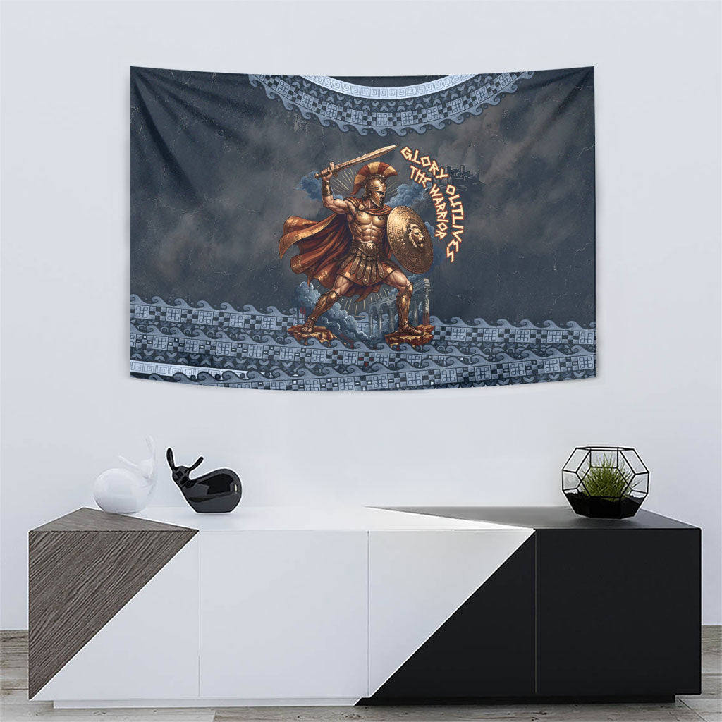 Trojan War Glory Outlives Warrior Tapestry Spartan Achilles Warrior Battle Greek