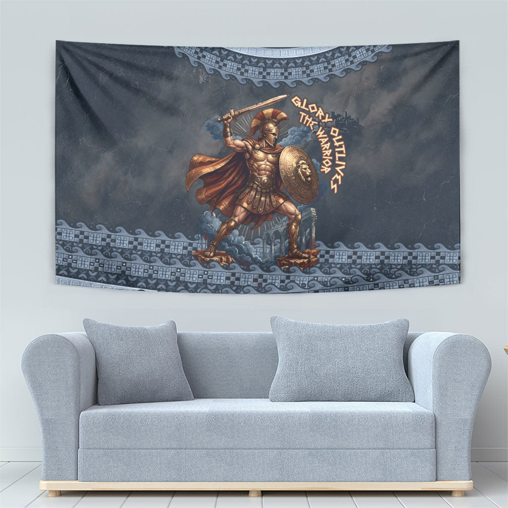 Trojan War Glory Outlives Warrior Tapestry Spartan Achilles Warrior Battle Greek