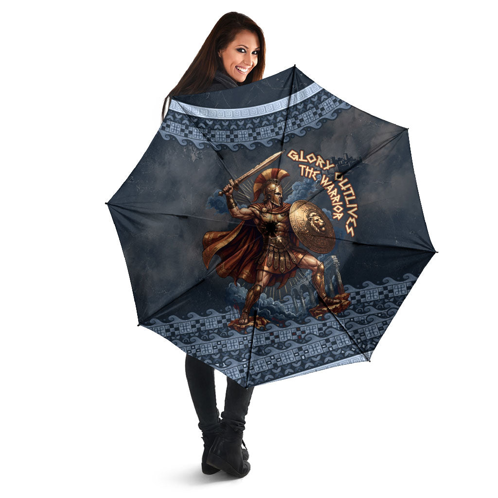 Trojan War Glory Outlives Warrior Umbrella Spartan Achilles Warrior Battle Greek