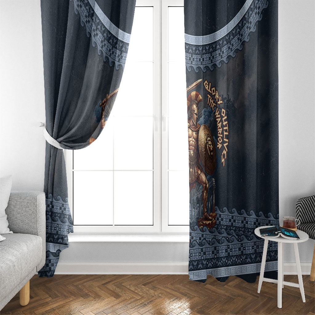 Trojan War Glory Outlives Warrior Window Curtain Spartan Achilles Warrior Battle Greek