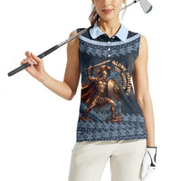 Trojan War Glory Outlives Warrior Women Sleeveless Polo Shirt Spartan Achilles Warrior Battle Greek