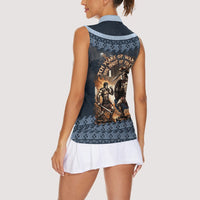 Trojan War Glory Outlives Warrior Women Sleeveless Polo Shirt Spartan Achilles Warrior Battle Greek