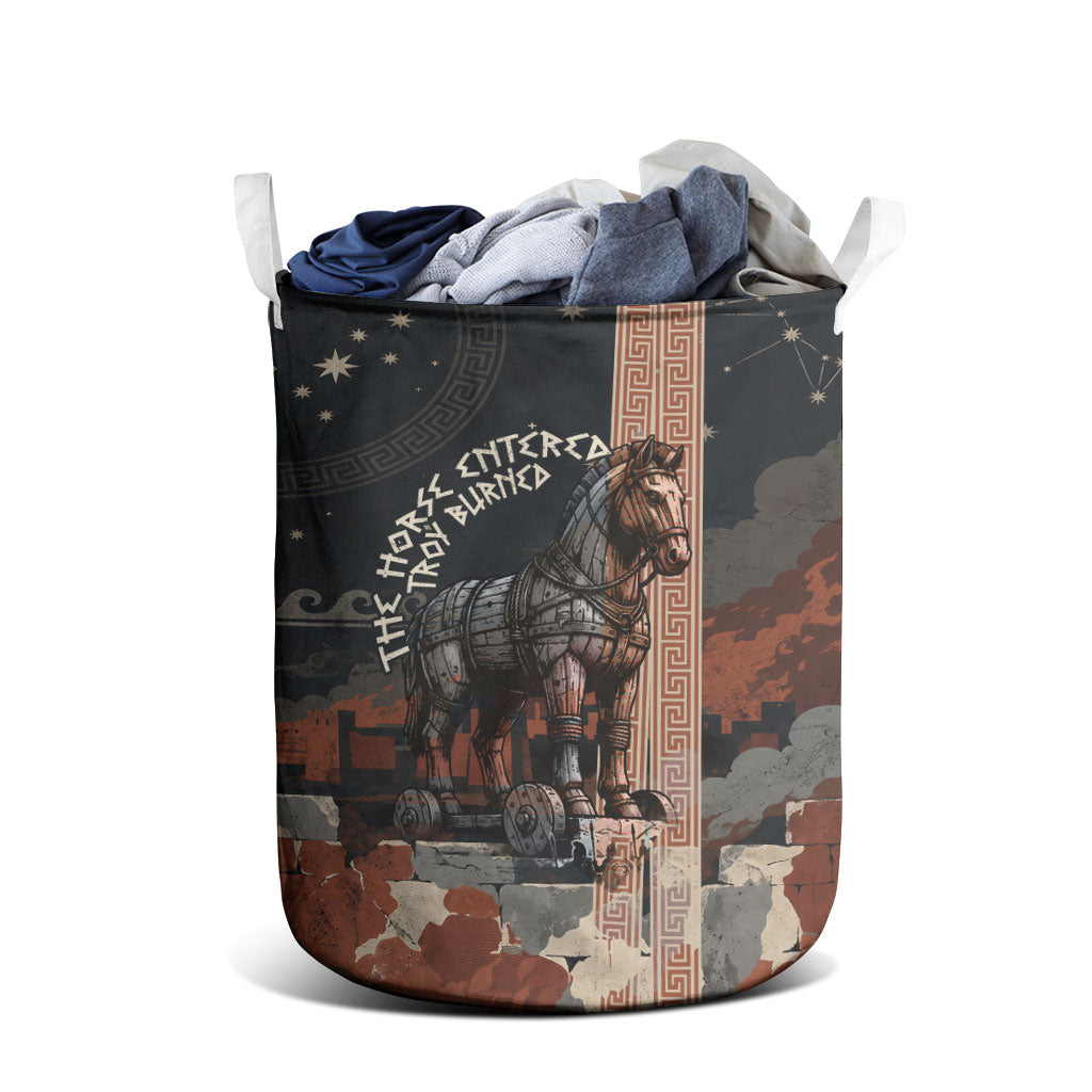 Trojan War Horse Entered Burned Laundry Basket Greek Wooden Trojan Horse Spartan Warrior
