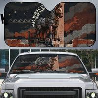 Trojan War Horse Entered Burned Auto Sun Shade Greek Wooden Trojan Horse Spartan Warrior