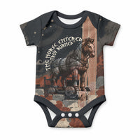 Trojan War Horse Entered Burned Baby Onesie Greek Wooden Trojan Horse Spartan Warrior