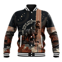 Trojan War Horse Entered Burned Baseball Jacket Greek Wooden Trojan Horse Spartan Warrior