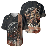 Trojan War Horse Entered Burned Baseball Jersey Greek Wooden Trojan Horse Spartan Warrior