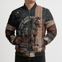 Trojan War Horse Entered Burned Bomber Puffer Jacket Greek Wooden Trojan Horse Spartan Warrior