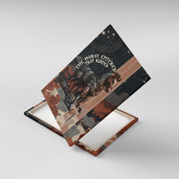 Trojan War Horse Entered Burned Canvas Wall Art Greek Wooden Trojan Horse Spartan Warrior