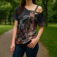 Trojan War Horse Entered Burned Cross Shoulder Shirt Greek Wooden Trojan Horse Spartan Warrior