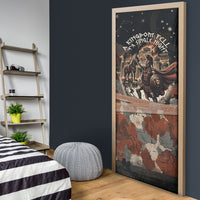 Trojan War Horse Entered Burned Door Cover Greek Wooden Trojan Horse Spartan Warrior