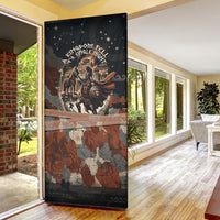 Trojan War Horse Entered Burned Door Cover Greek Wooden Trojan Horse Spartan Warrior