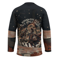 Trojan War Horse Entered Burned Hockey Jersey Greek Wooden Trojan Horse Spartan Warrior