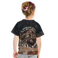 Trojan War Horse Entered Burned Kid T Shirt Greek Wooden Trojan Horse Spartan Warrior